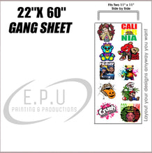 Load image into Gallery viewer, UPLOAD YOUR READY TO PRINT DTF GANG SHEET