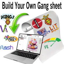 Load image into Gallery viewer, BUILD YOUR DTF CUSTOM GANGED SHEETS