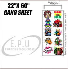 Load image into Gallery viewer, BUILD YOUR DTF CUSTOM GANGED SHEETS