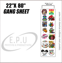 Load image into Gallery viewer, BUILD YOUR DTF CUSTOM GANGED SHEETS