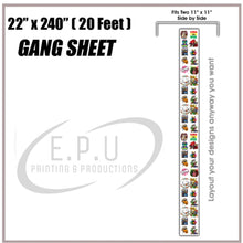 Load image into Gallery viewer, UPLOAD YOUR READY TO PRINT DTF GANG SHEET
