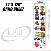 Load image into Gallery viewer, UPLOAD YOUR READY TO PRINT DTF GANG SHEET
