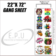 Load image into Gallery viewer, UV DTF TRANSFERS (STICKERS) - BUILD YOUR GANG SHEETS
